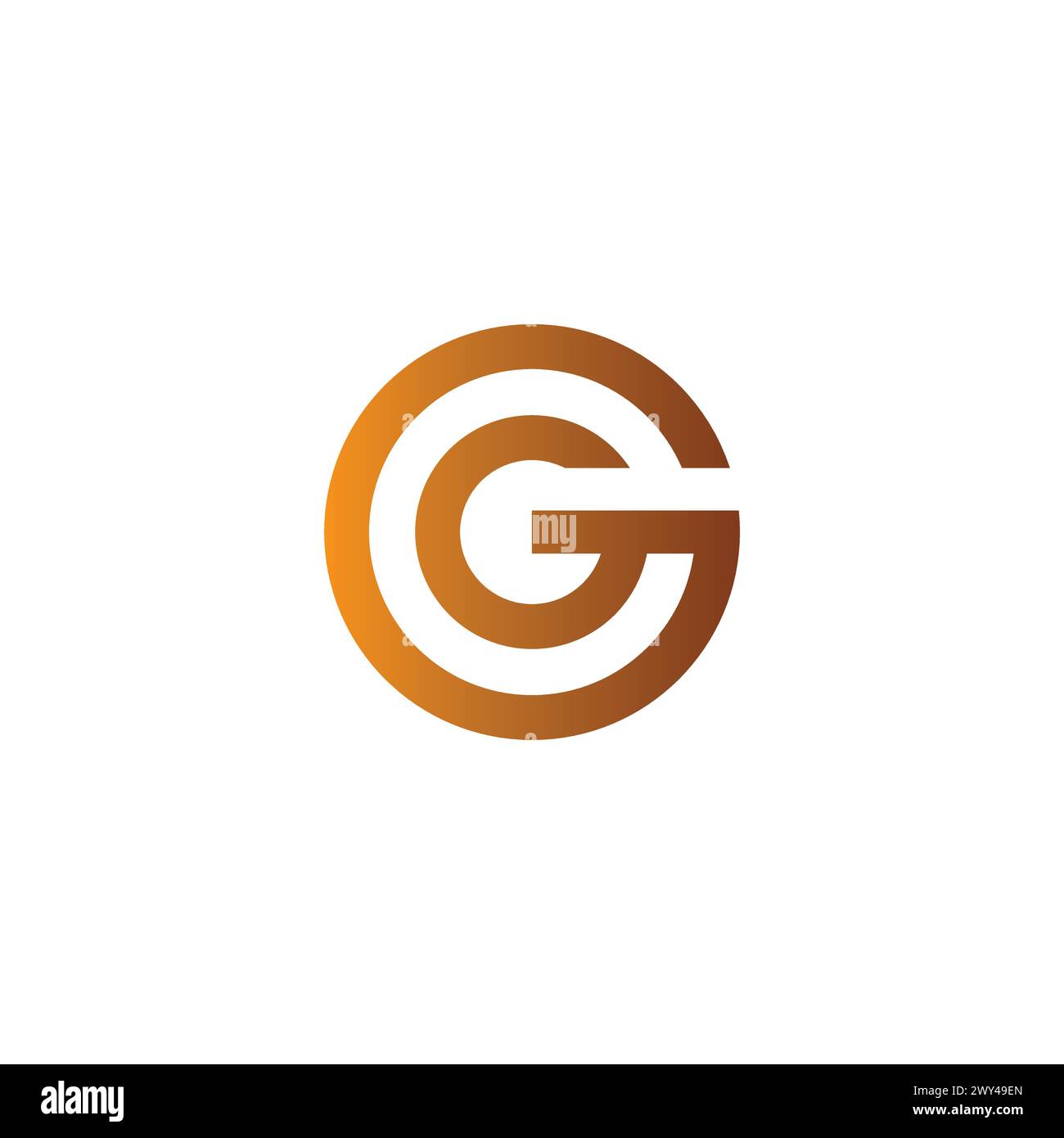 Logo GG. Lettera G Logo Vector Illustrazione Vettoriale