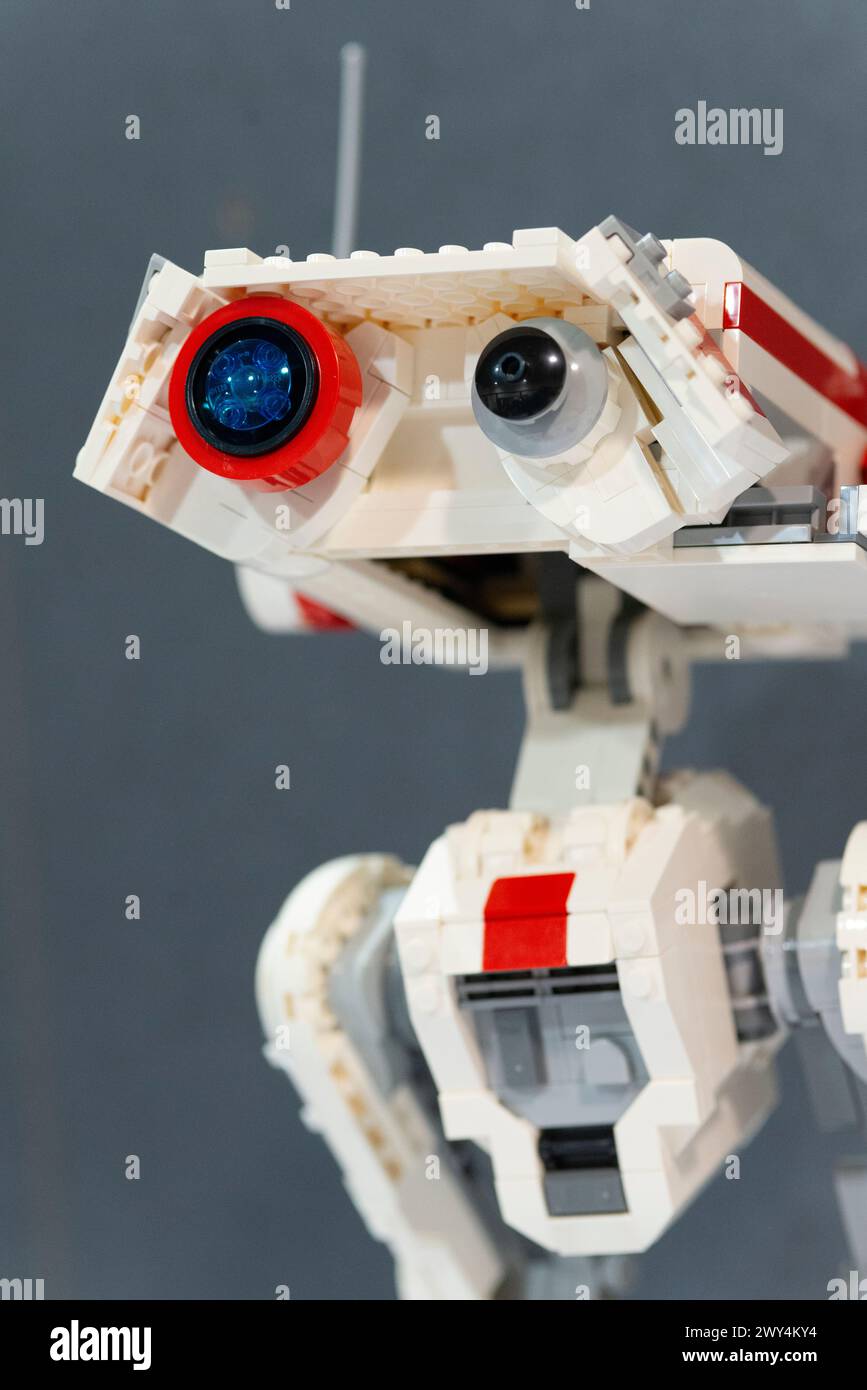 Robot Star Wars BD-1 in mattoni Lego Foto Stock