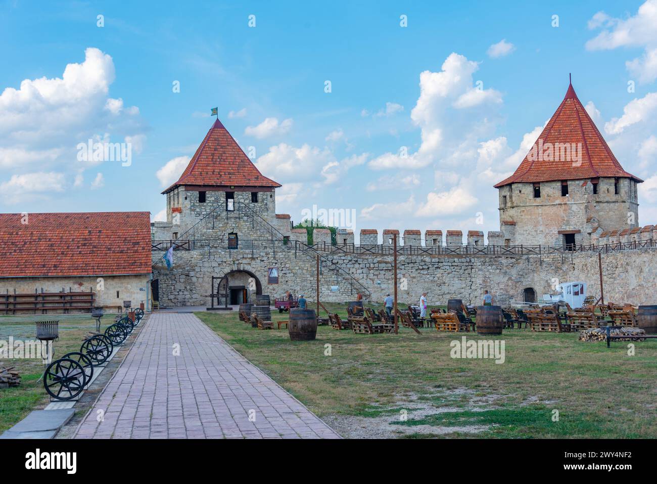 Fortezza di Tighina nella città moldava di Bender Foto Stock
