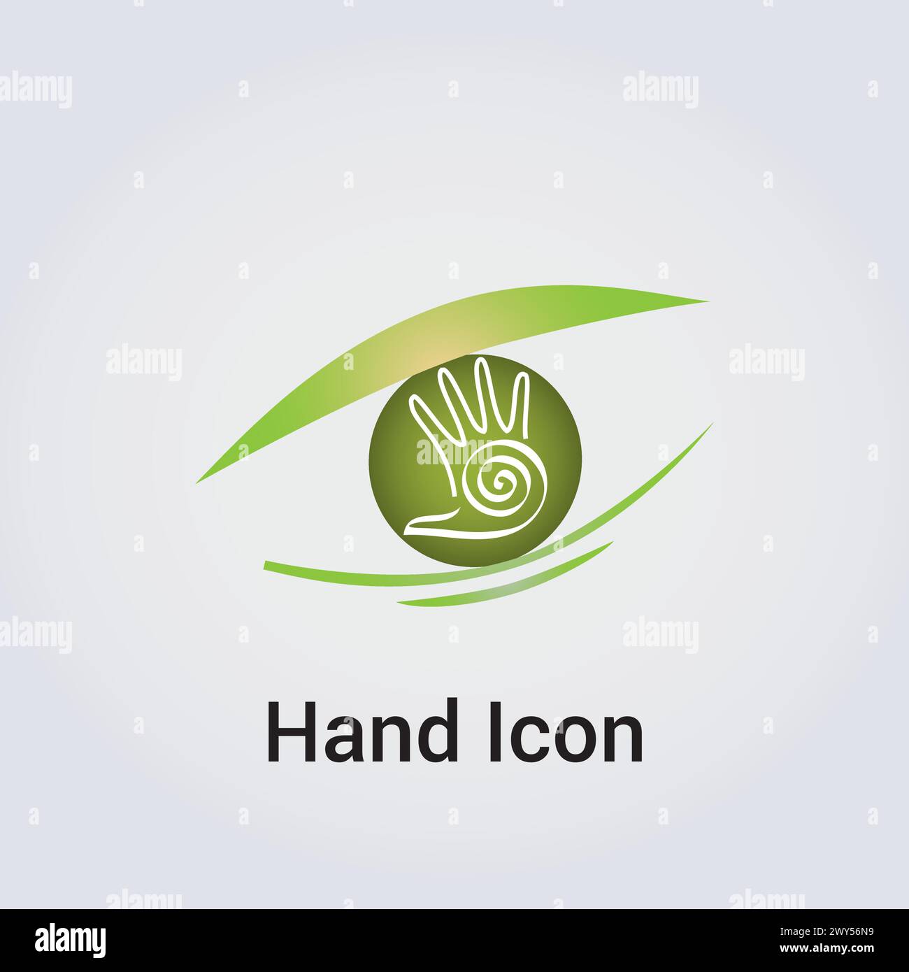 Icona mani Spiritualità aiutare solidarietà compassione cura amore preghiera Logo colori multipli diversità Illustrazione Vettoriale