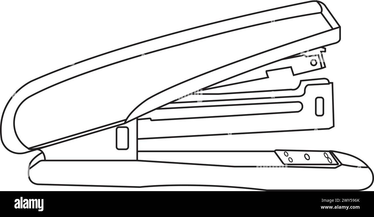 Icona della cucitrice illustrazione del vettore disegno del simbolo Illustrazione Vettoriale