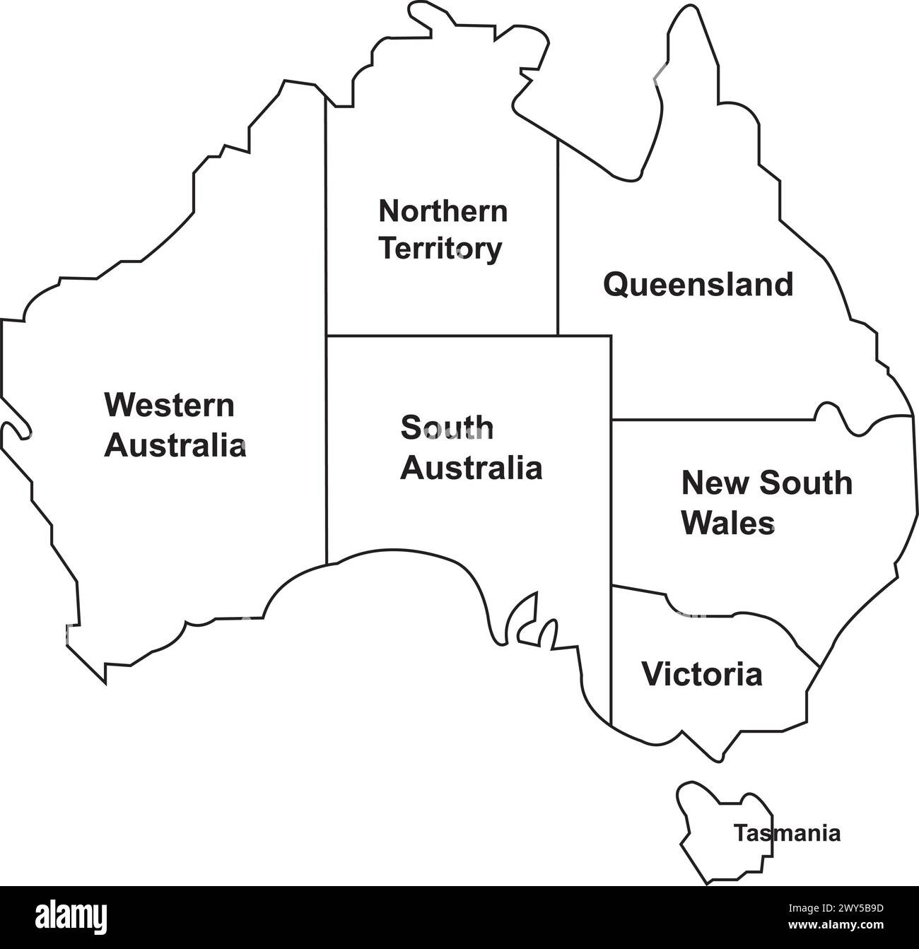 Disegno del simbolo dell'icona della mappa dell'Australia Illustrazione Vettoriale