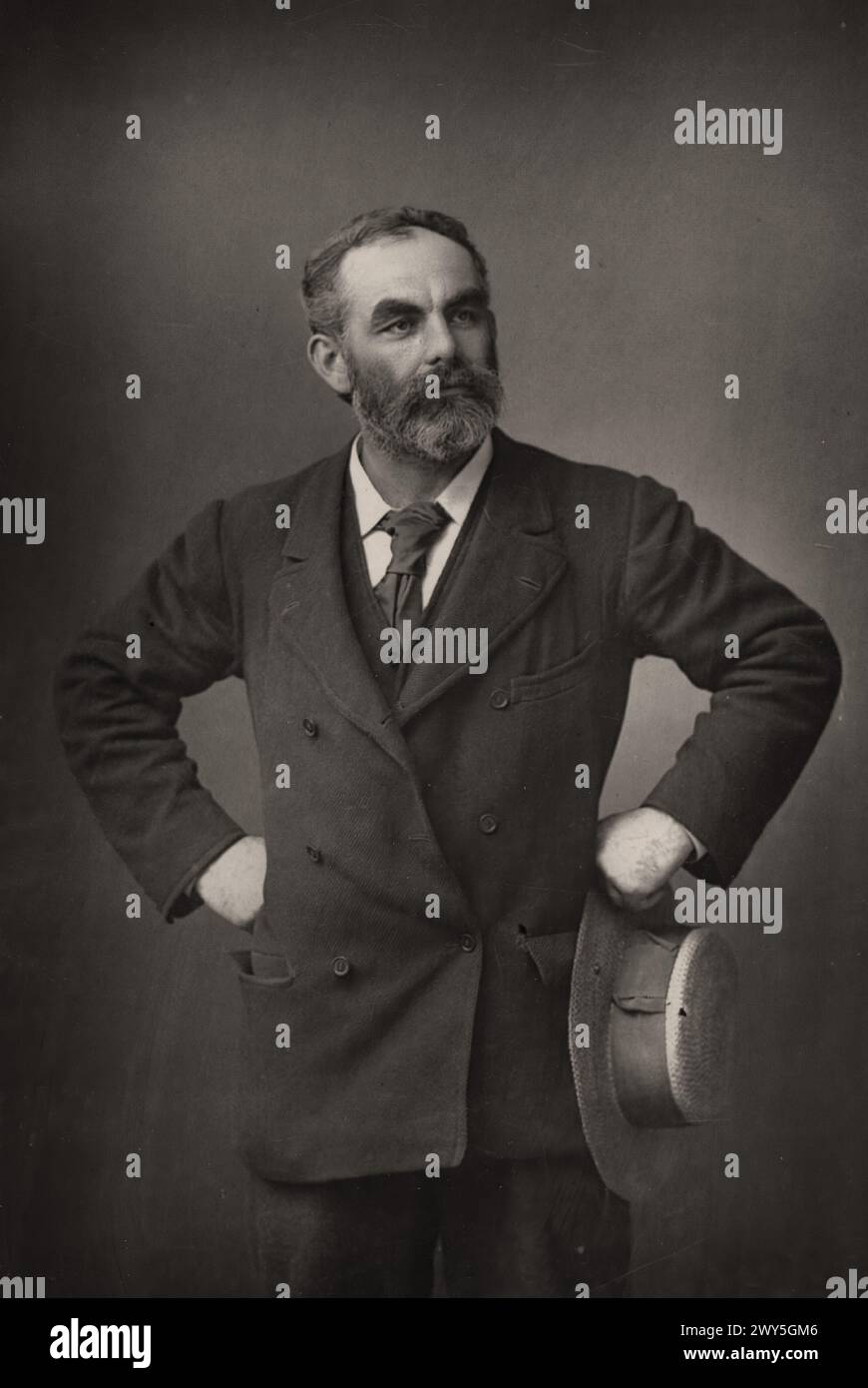 John Burns (1858-1943) politico laburista inglese (socialista). - Fotografo sconosciuto Foto Stock
