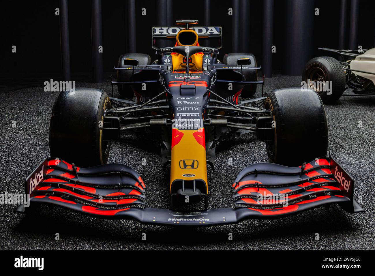 Circuito di Suzuka, mie, Giappone. 4.April.2024; all'interno di Honda Racing Gallery, la vettura di Formula 1 di Max Verstappen durante il Gran Premio del Giappone di Formula 1 Foto Stock
