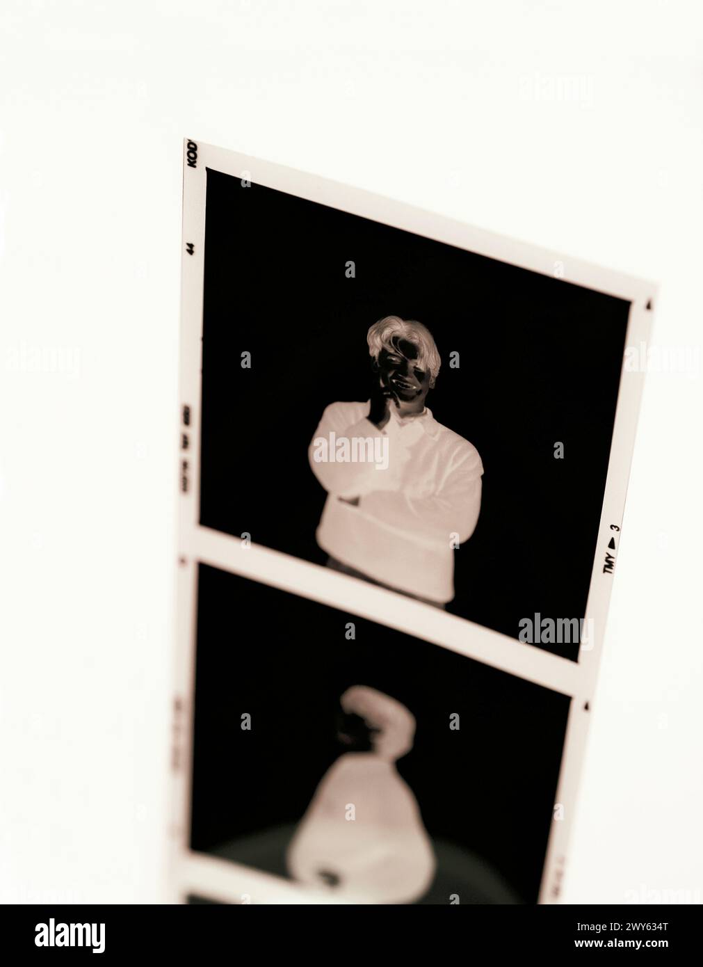 pellicola negativa di formato medio Foto Stock