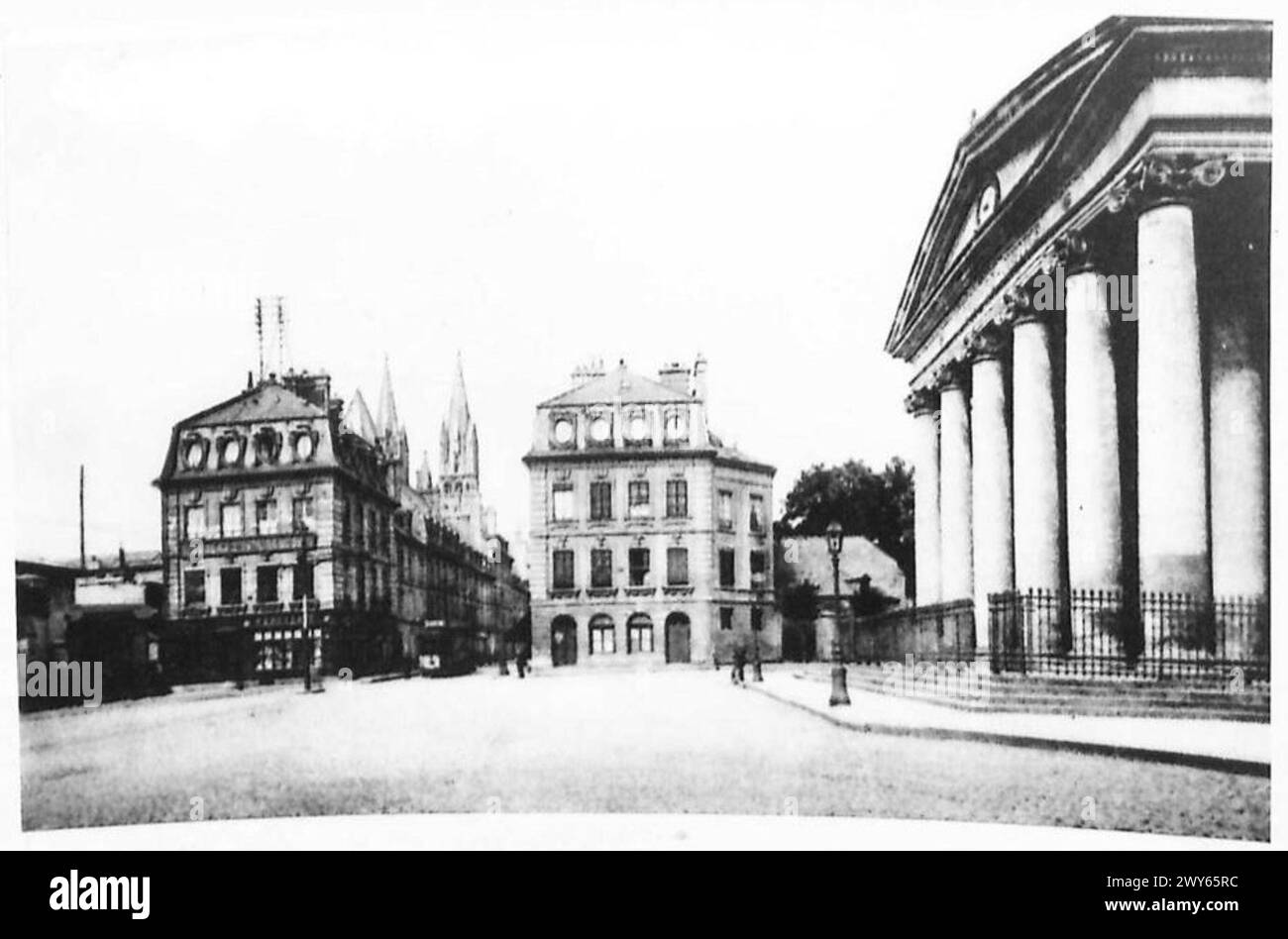 Place Fontette a Caen, come apparve prima della seconda guerra mondiale Foto Stock