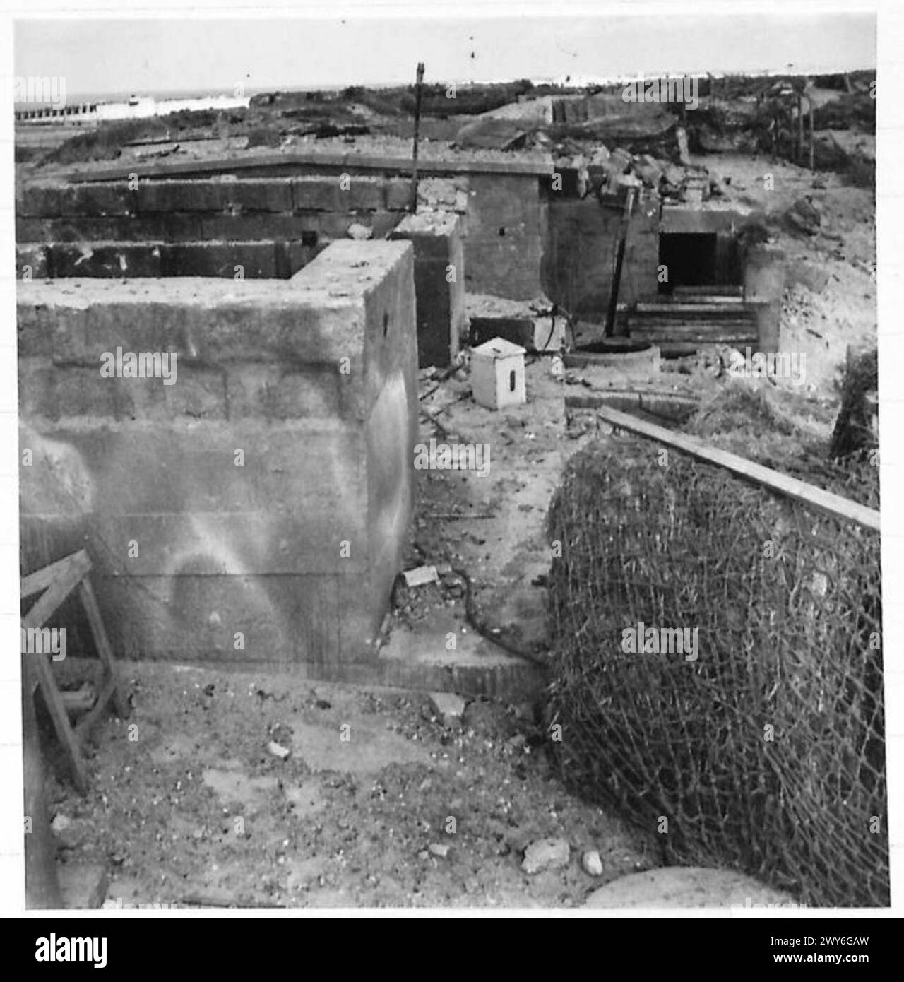 CALAIS TORNA IN VITA. - Parte delle fortificazioni tedesche (West Wall) che non sono mai state utilizzate. , British Army, 21st Army Group Foto Stock