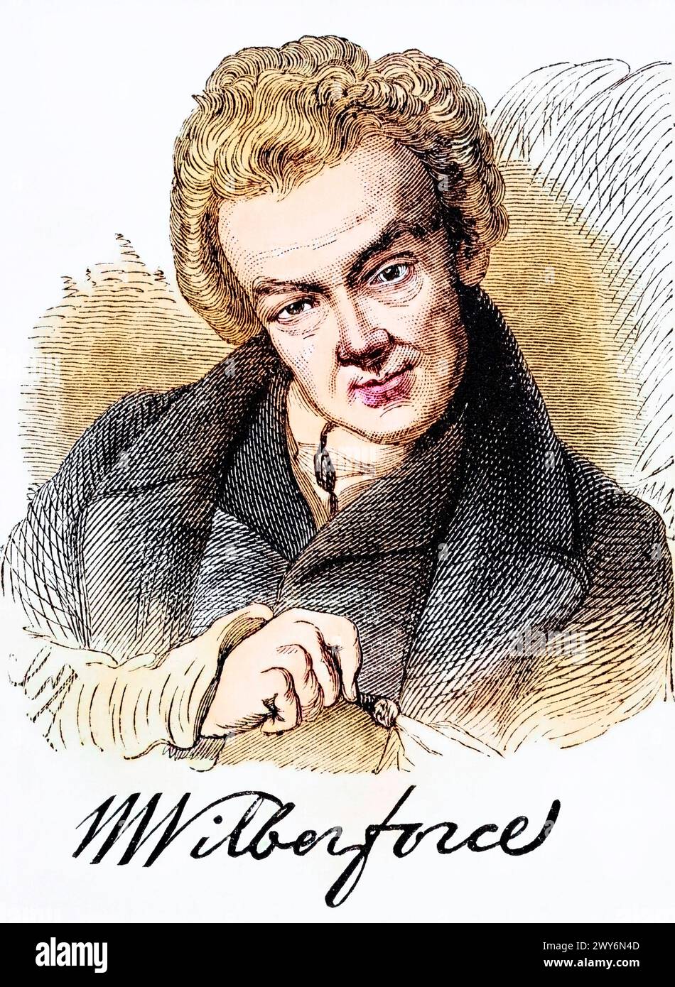 William Wilberforce, geb. 24. Agosto 1759 a Kingston upon Hull, Yorkshire, Gest. 29. Juli 1833 in Chelsea War ein britischer Parlamentsabgeordneter u Foto Stock