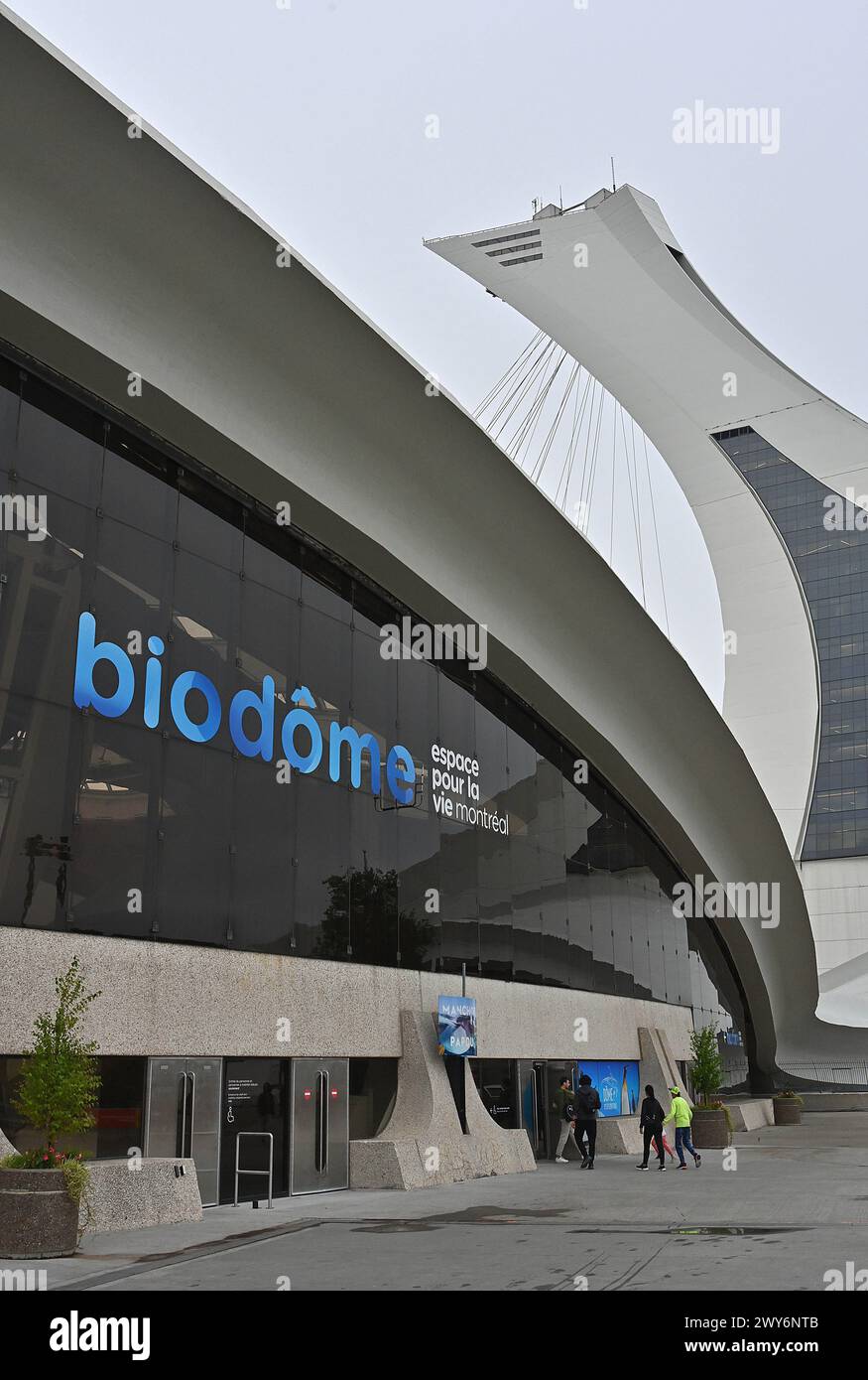 Canada, Quebec, Montreal: Il Biodome di Montreal, una struttura originariamente costruita per i Giochi Olimpici del 1976 che consente ai visitatori di camminare attraverso il parco Foto Stock