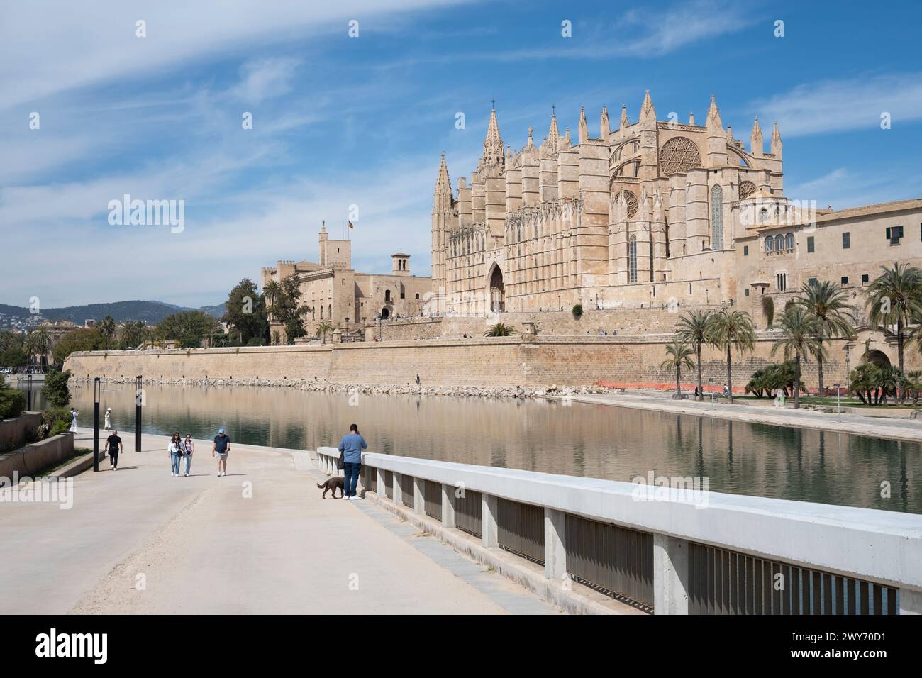 Cattedrale gotica cattolica romana a Palma di Maiorca Foto Stock