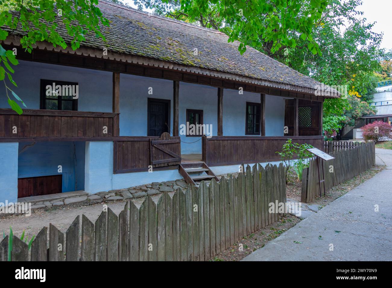 Museo del Villaggio Nazionale Dimitrie gusti nella capitale rumena Bucarest Foto Stock