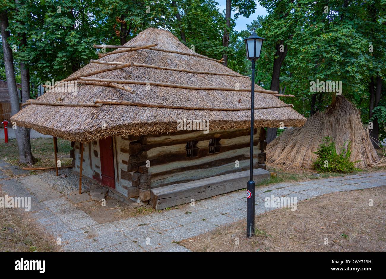 Museo del Villaggio Nazionale Dimitrie gusti nella capitale rumena Bucarest Foto Stock