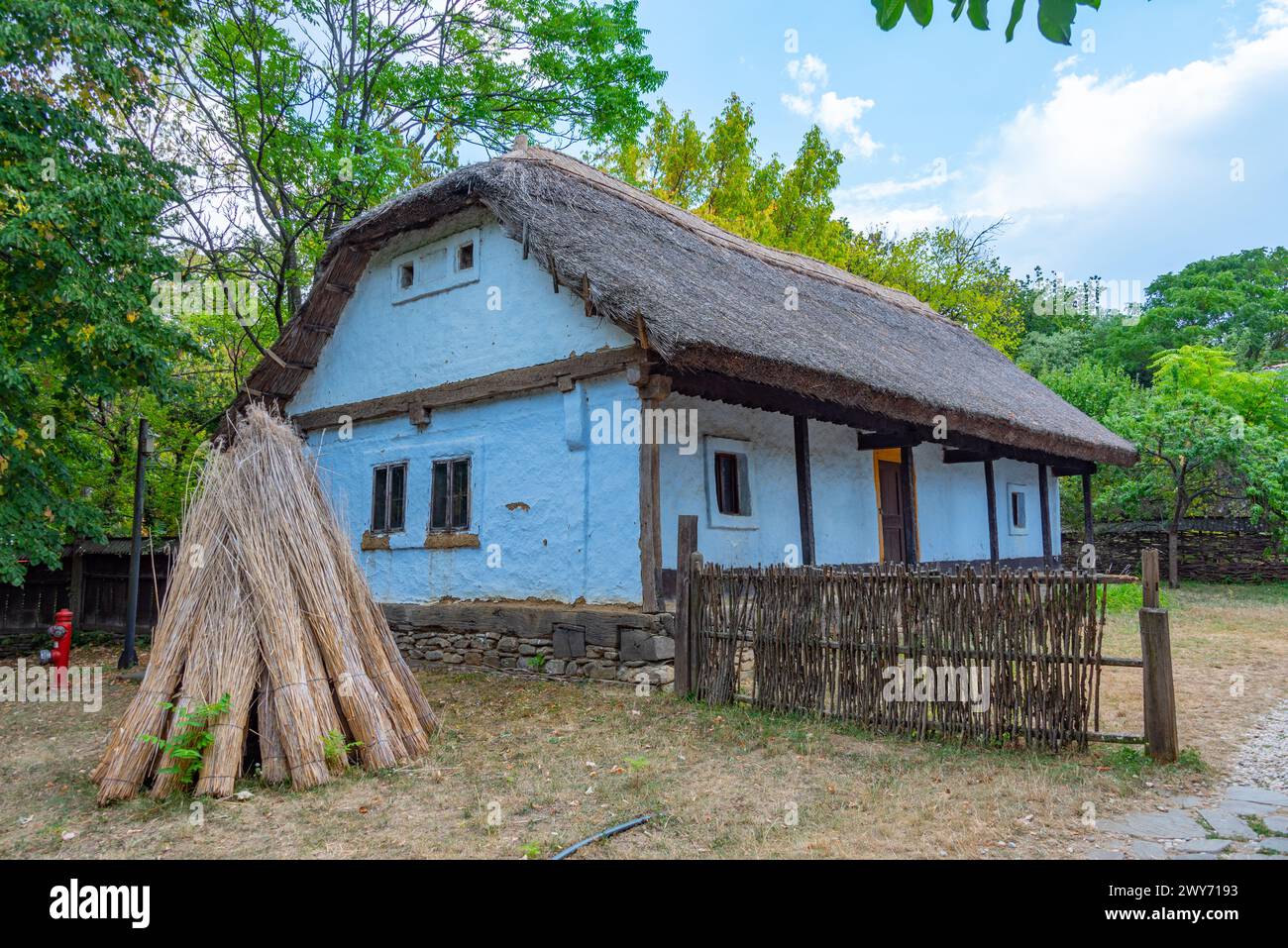 Museo del Villaggio Nazionale Dimitrie gusti nella capitale rumena Bucarest Foto Stock