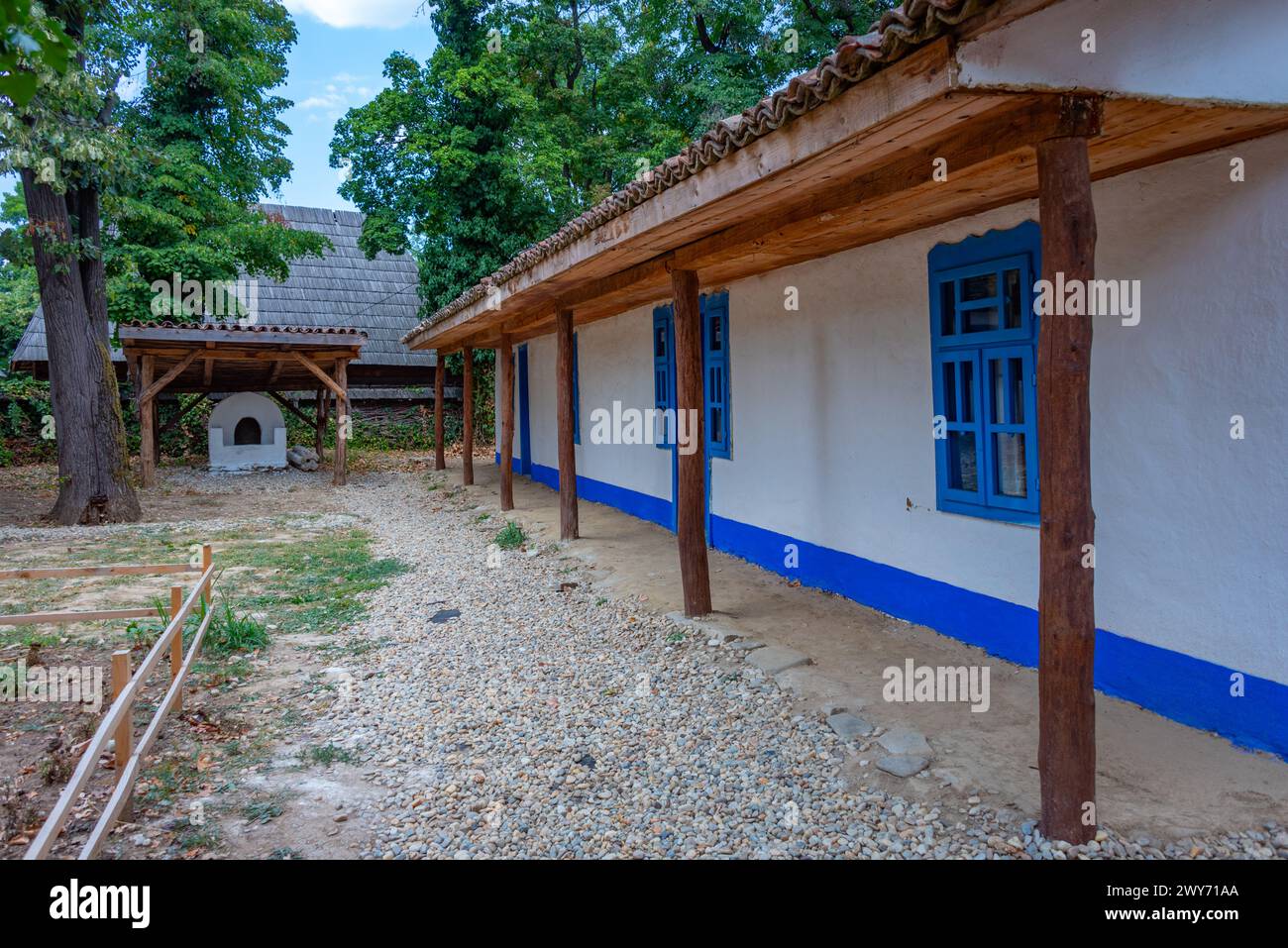 Museo del Villaggio Nazionale Dimitrie gusti nella capitale rumena Bucarest Foto Stock