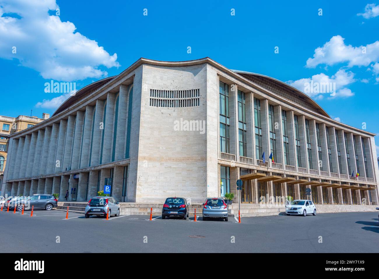La sala del palazzo nella capitale rumena Bucarest Foto Stock