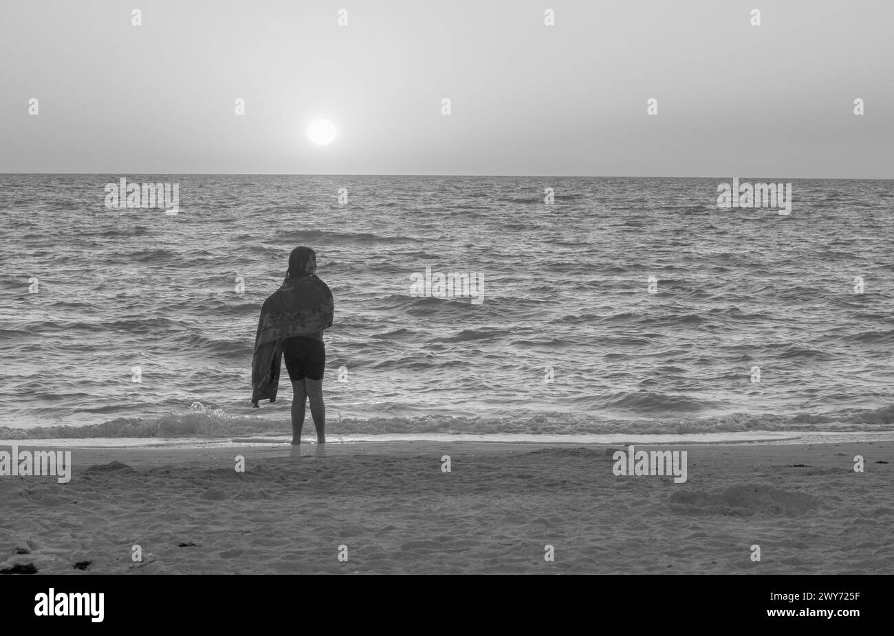 Il bianco e nero esalta i dettagli dell'immagine Foto Stock