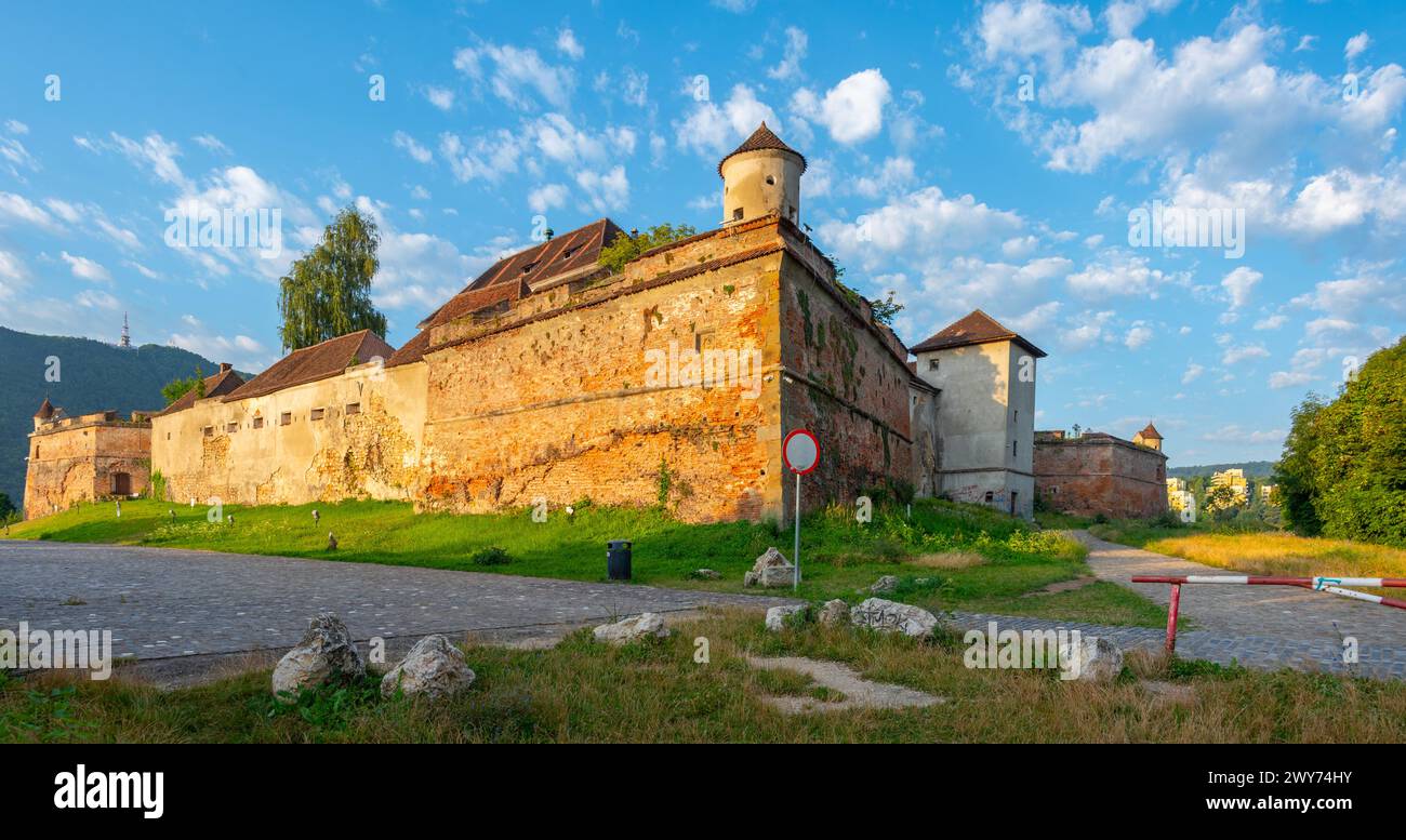 La Fortezza sullo Straja nella città rumena di Brasov Foto Stock