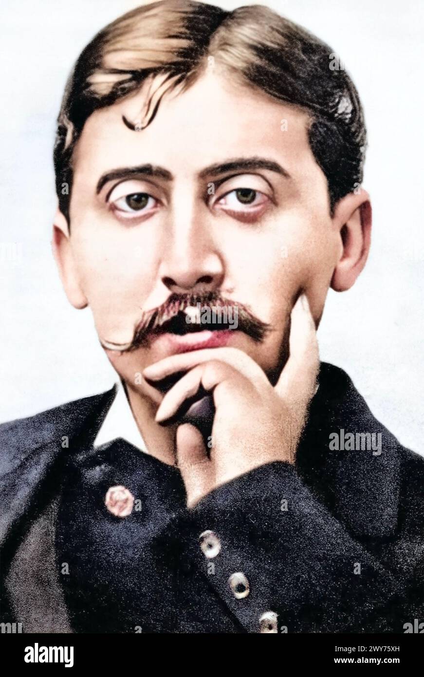 MARCEL PROUST (1871-1922) romanziere e critico letterario francese nel 1900. Foto Stock