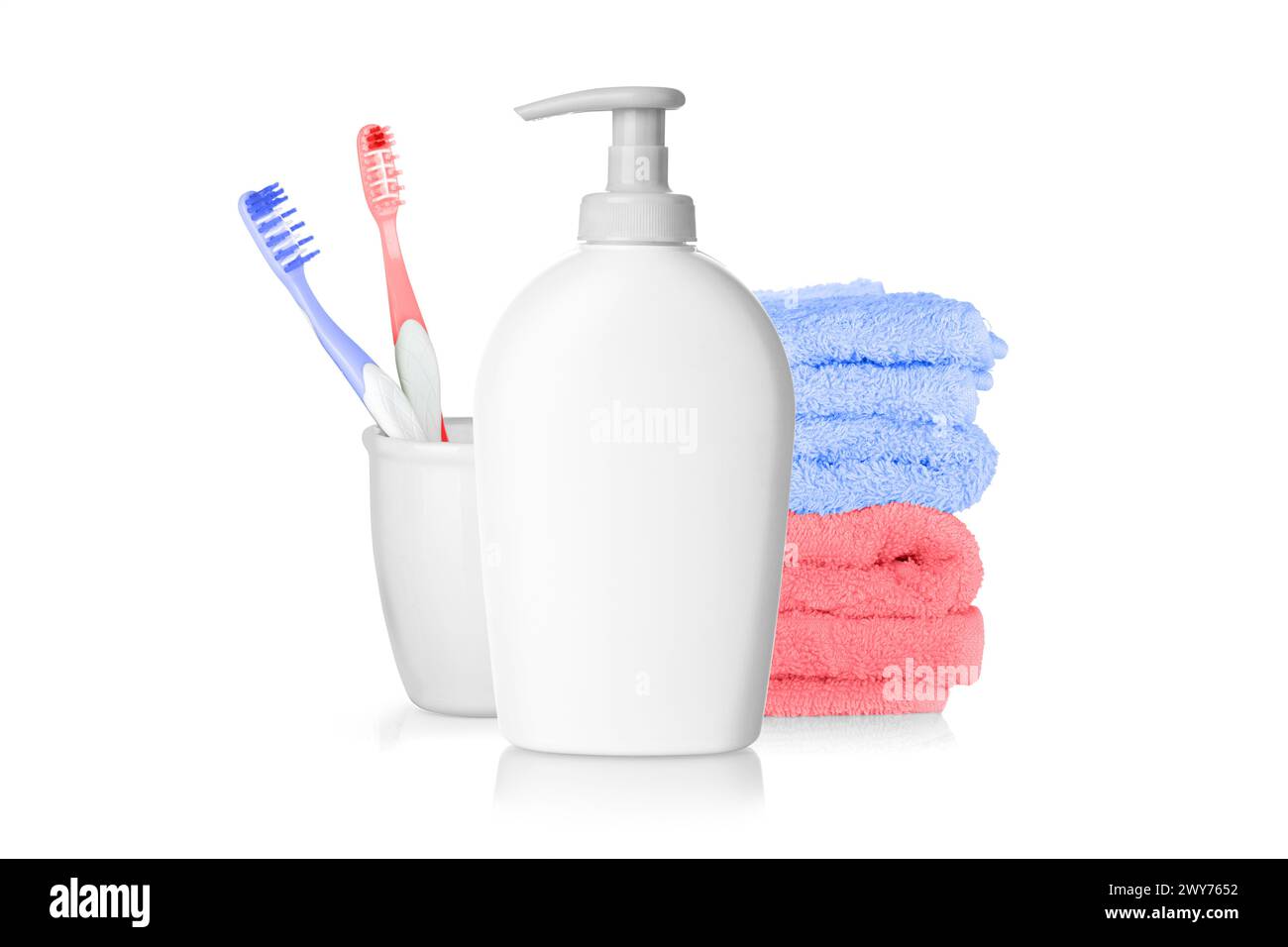 Rendering 3D Cream Bottle Mockup Foto Stock