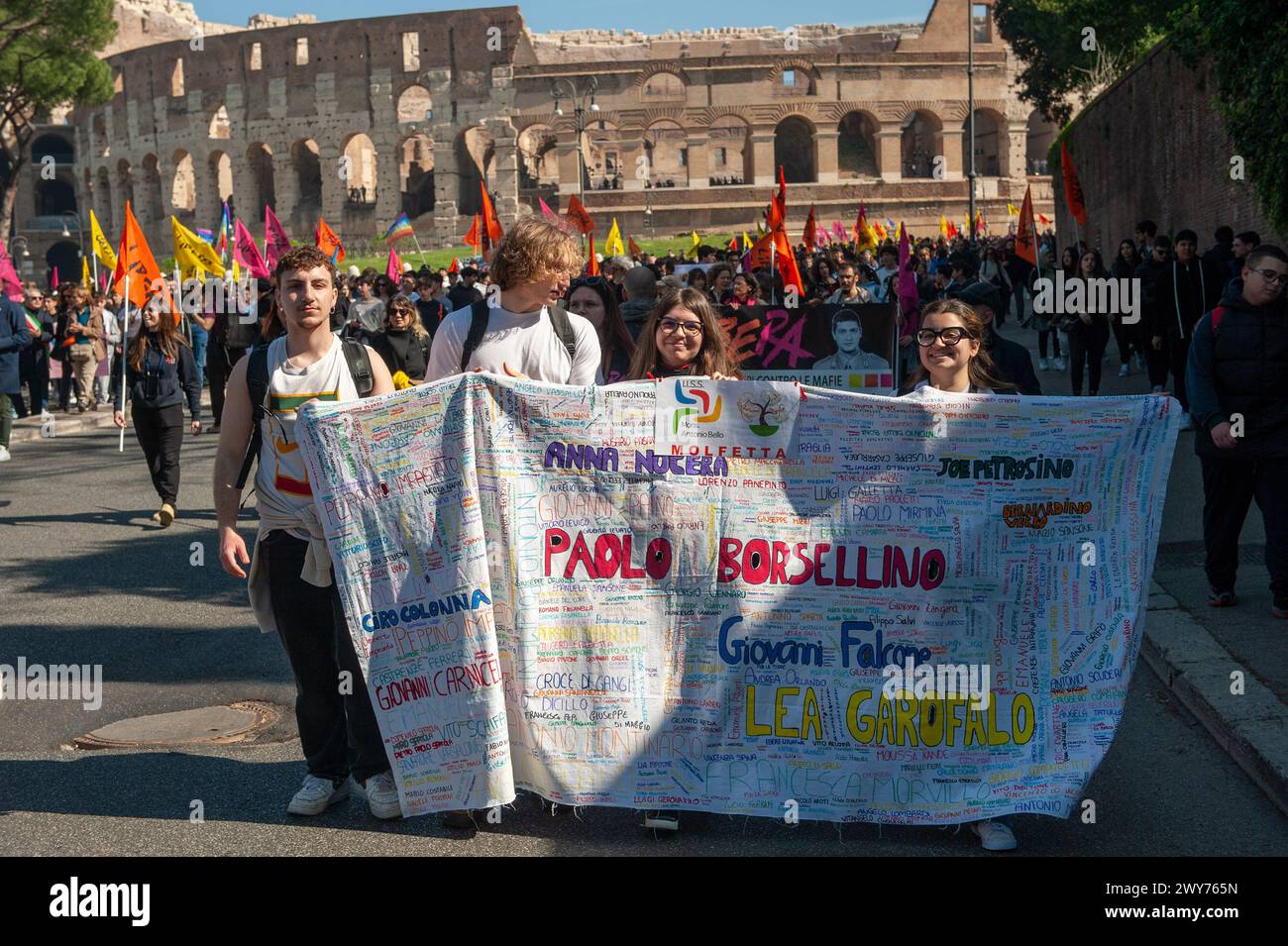 21 marzo 2024 - Roma, Italia: Memorial Day per le vittime innocenti della mafia. © Andrea Sabbadini Foto Stock