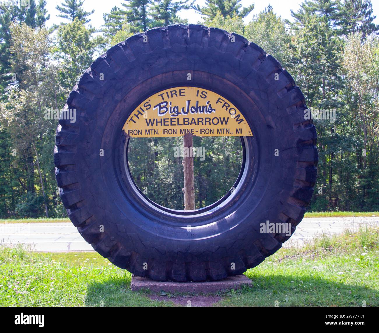 Iron Mountain Iron Mine Tour a Vulcan, Michigan Foto Stock