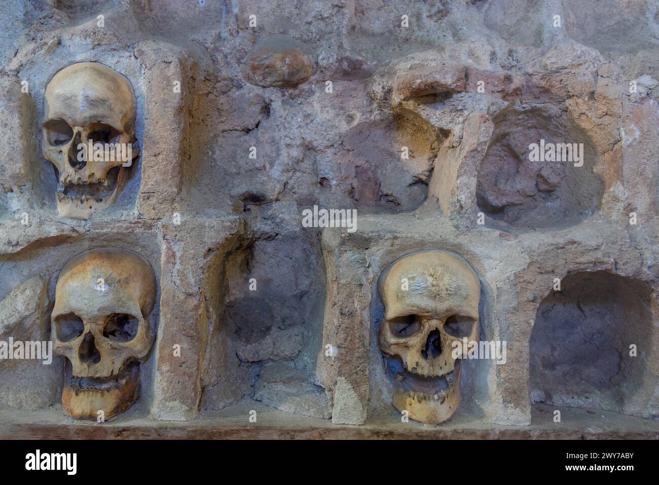 Skull Tower nella città serba di Nis Foto Stock