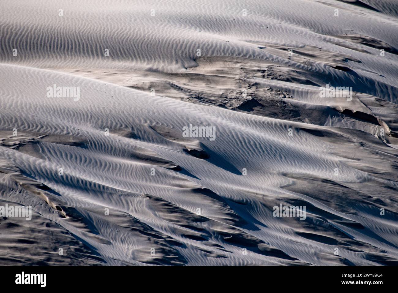 Onde di sabbia al Bruneau Dunes State Park, Idaho Foto Stock