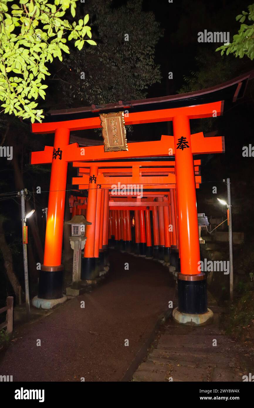 Fushimi Inari Taisha Shrine, Kyoto, Giappone Foto Stock