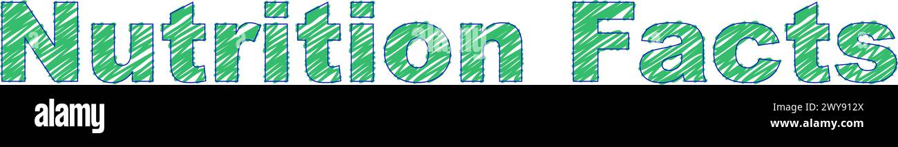 Informazioni sui fatti nutrizionali. Informazioni sulla quantità di grassi, calorie, carboidrati. Illustrazione Vettoriale