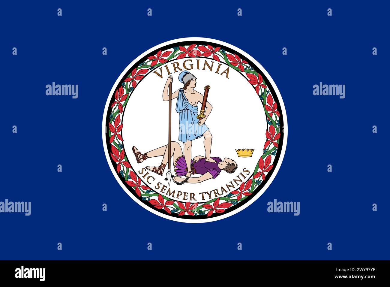Bandiera della Virginia Foto Stock