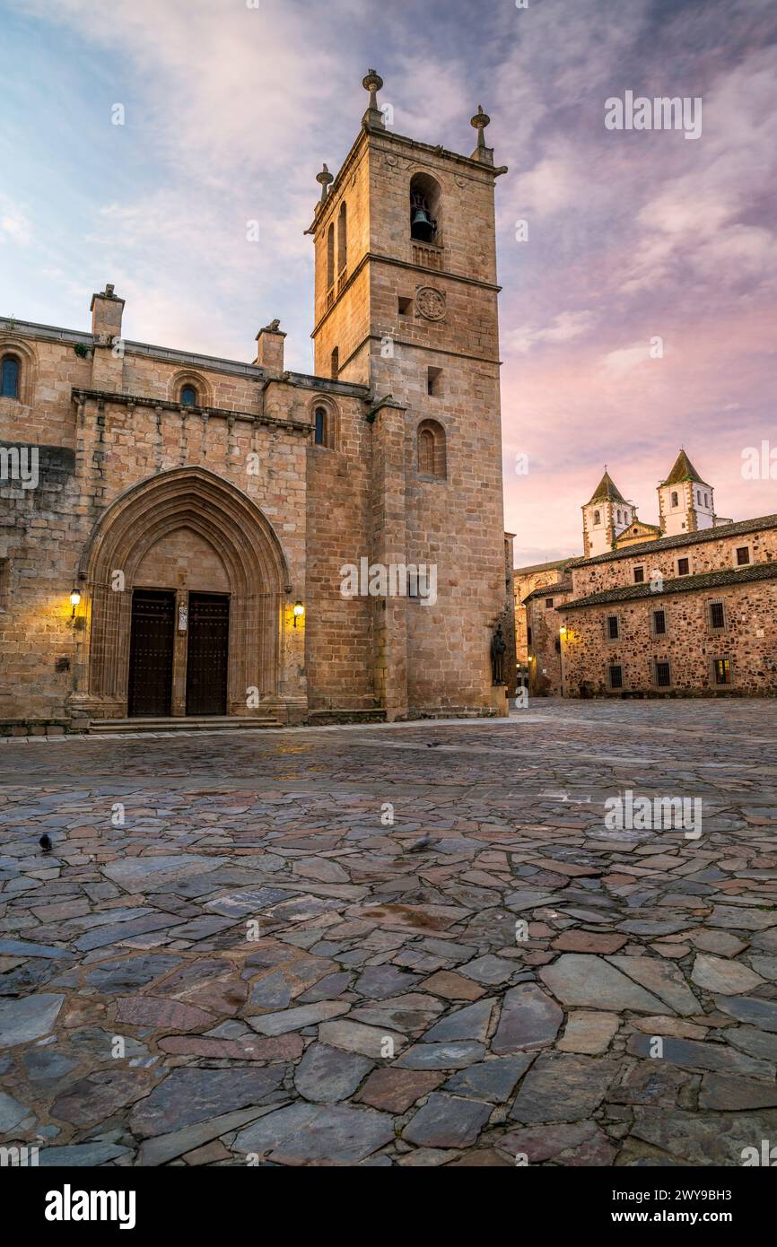 Co-Cathedral, Caceres, Estremadura, Spagna Foto Stock