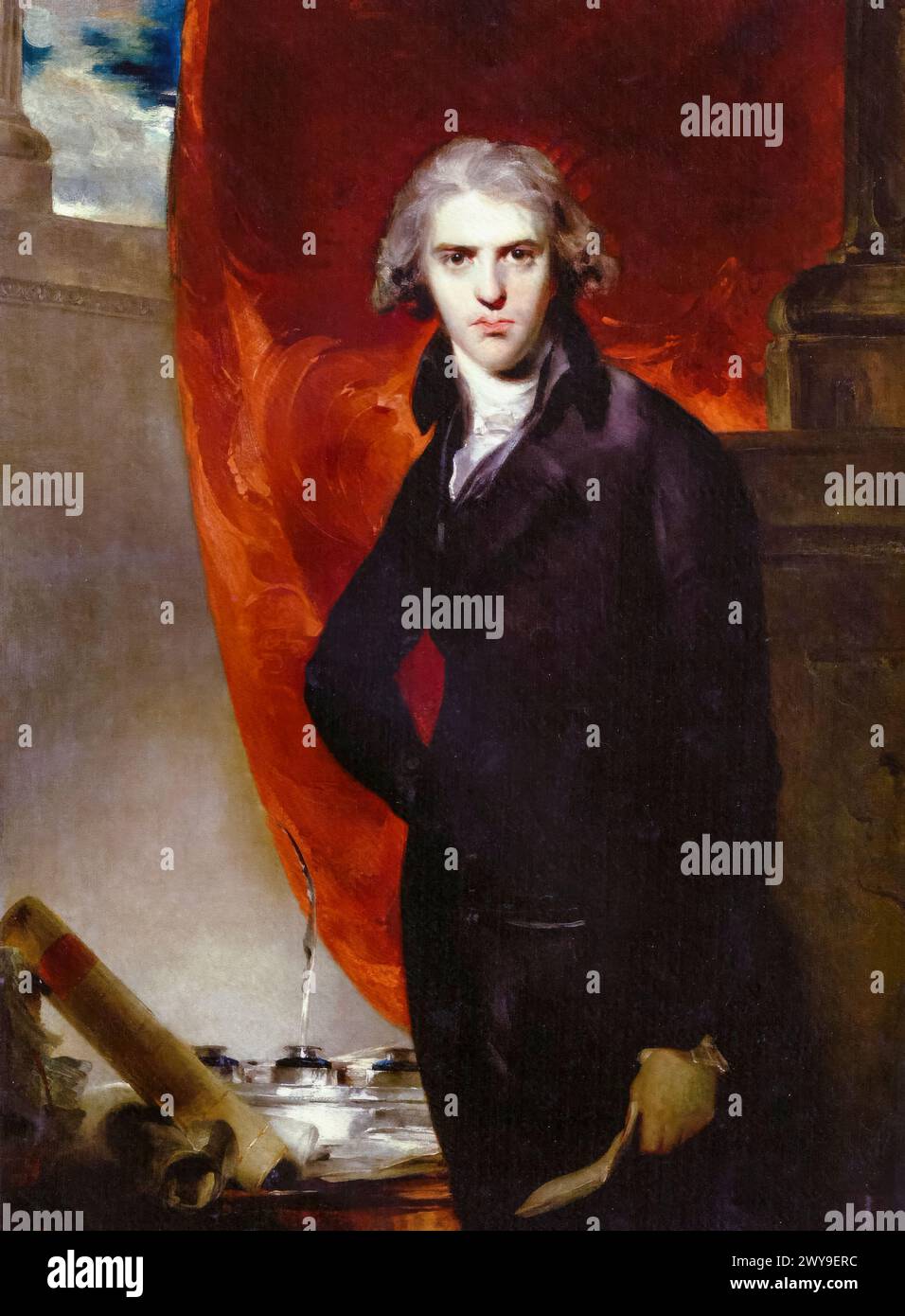 Robert Jenkinson, II conte di Liverpool (1770-1828), politico Tory e primo ministro del Regno Unito 1812-1827, ritratto a olio su tela di Sir Thomas Lawrence, 1793-1796 Foto Stock