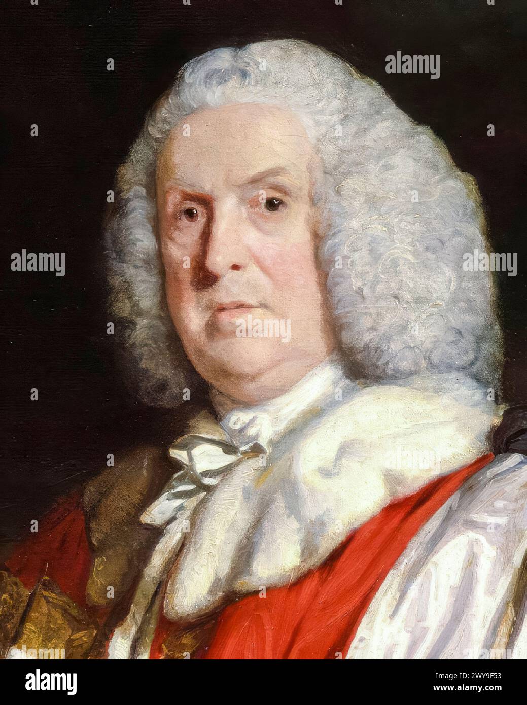 William Pulteney, i conte di Bath (1684-1764), politico Whig e contestato primo ministro della Gran Bretagna 10-12 febbraio 1746, ritratto a olio su tela di Sir Joshua Reynolds, 1761 Foto Stock