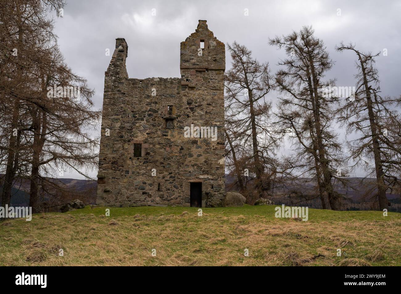 Castello di Knock vicino a Ballater nell'Aberdeenshire, in Scozia Foto Stock