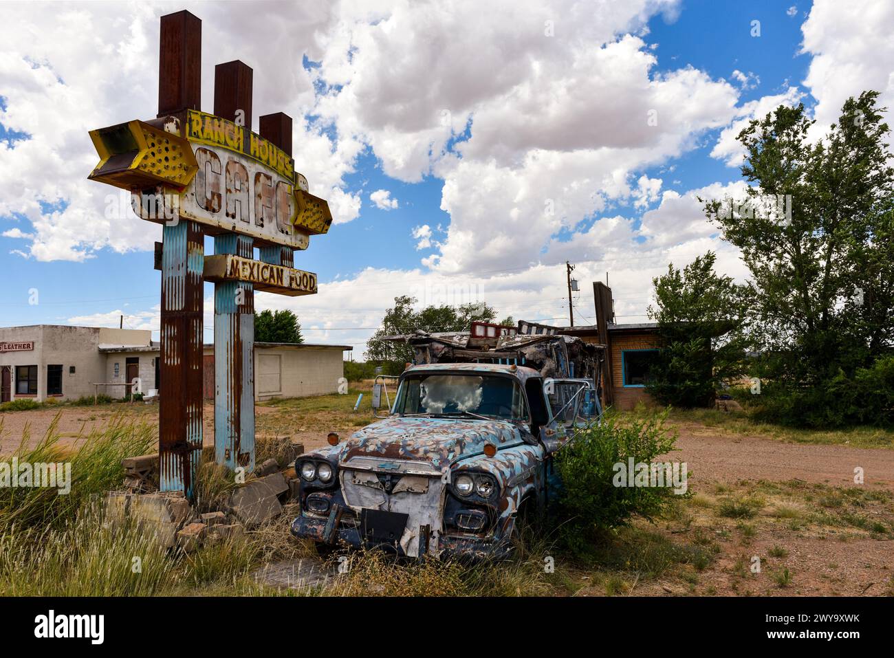 Tucumcari, New Mexico, Route 66, Stati Uniti Foto Stock
