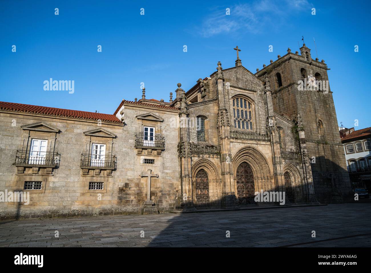 Cattedrale di nostra Signora dell'assunzione nella città di Lamego in Portogallo Foto Stock