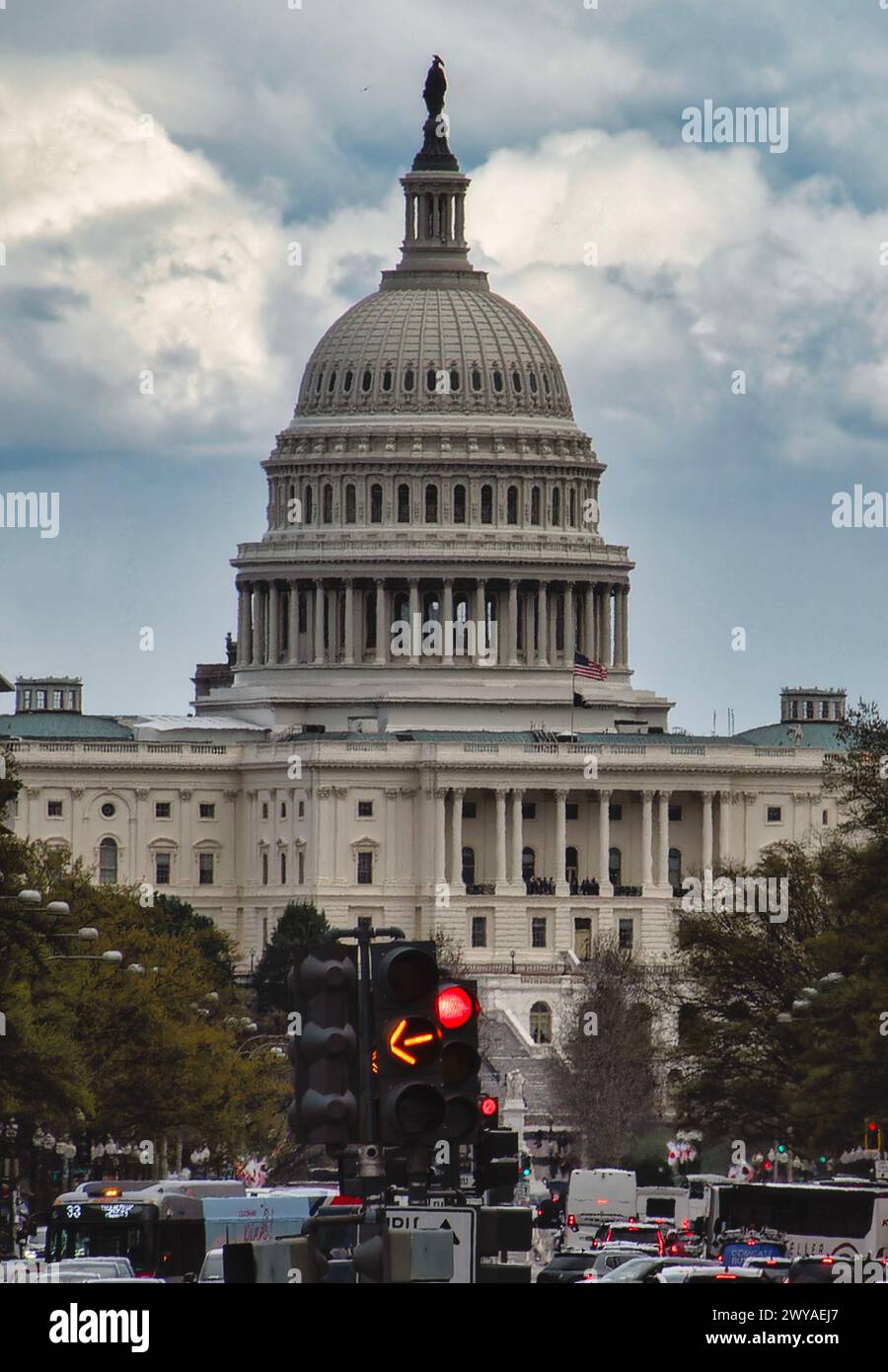 Gli Stati Uniti Campidoglio di Washington DC. Foto Stock