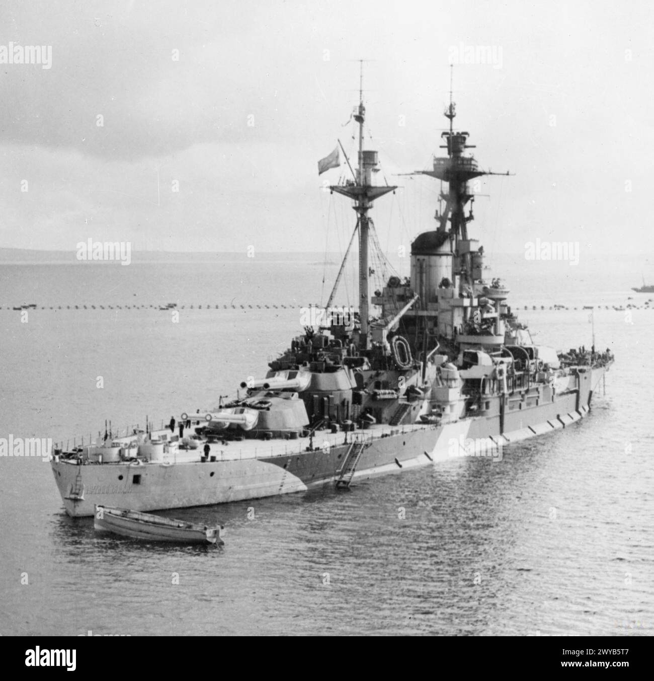 CCP Archangelsk, una nave da battaglia russa ex HMS Royal Sovereign, attiva nel 1945. Foto Stock