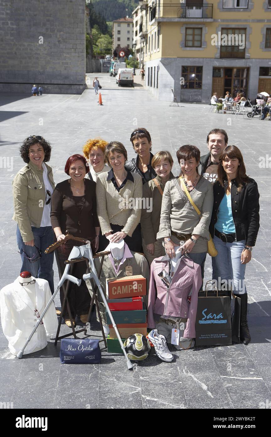 Associazione di dettaglianti. Elgoibar, Gipuzkoa, Euskadi. Spagna. Foto Stock