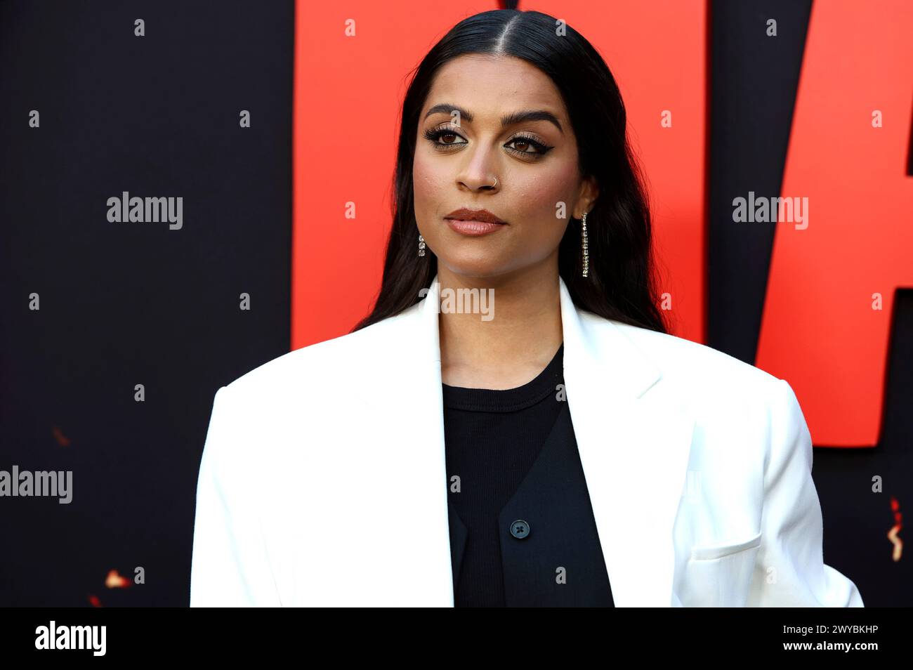 Lilly Singh bei der Premiere des Kinofilms 'Monkey Man' in TCL Chinese Theatre. Los Angeles, 03.04.2024 Foto Stock