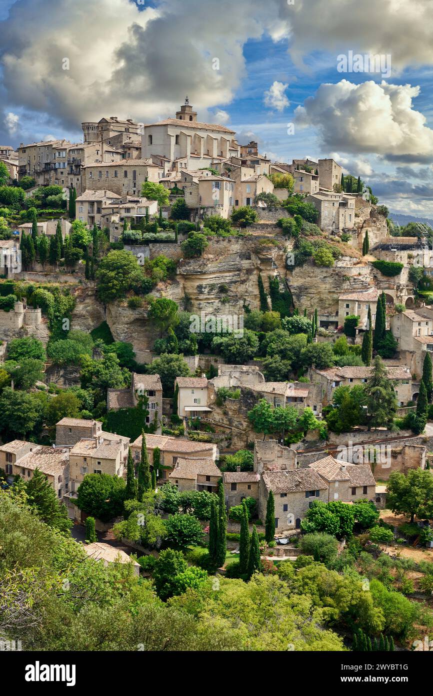 Gordes, Vaucluse, Provence-Alpes-Côte dAzur, Francia, Europa. Foto Stock
