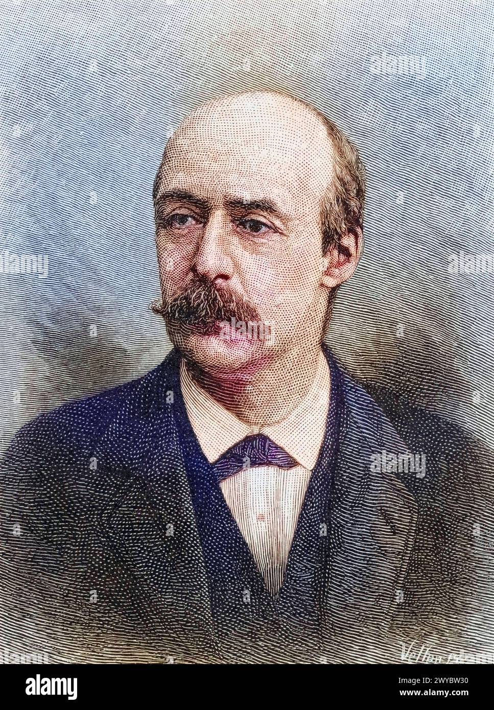 Alexander Emanuel Agassiz, 1835 - 1910, Amerikanischer Wissenschaftler und Ingenieur, Historisch, digital restaurierte Reproduktion von einer Vorlage A. Foto Stock