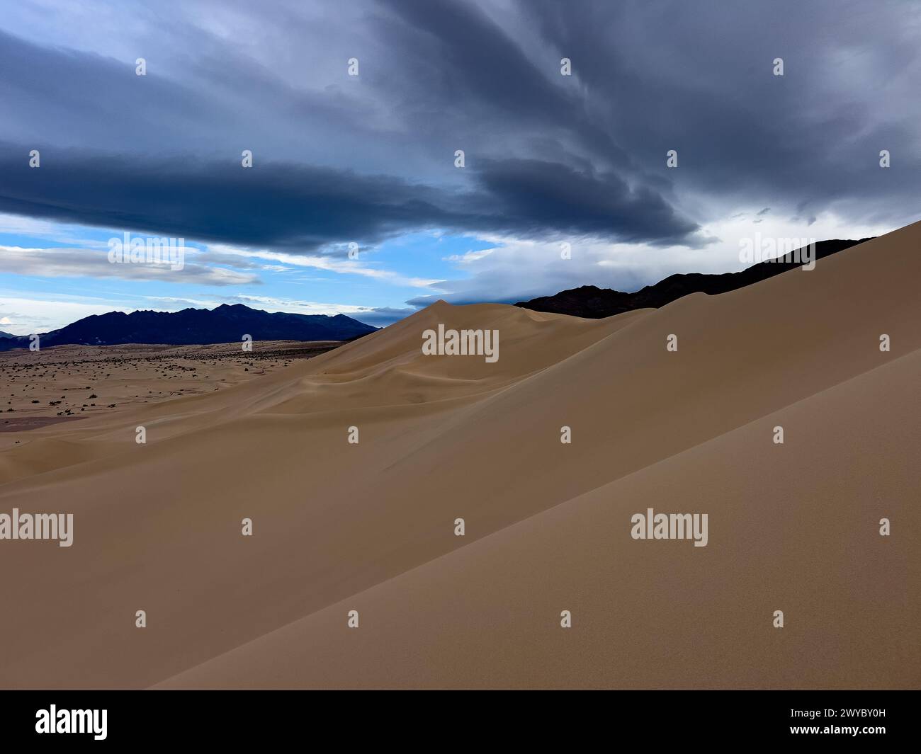 Le spettacolari dune di sabbia di Ibex nel Death Valley National Park, California, USA Foto Stock