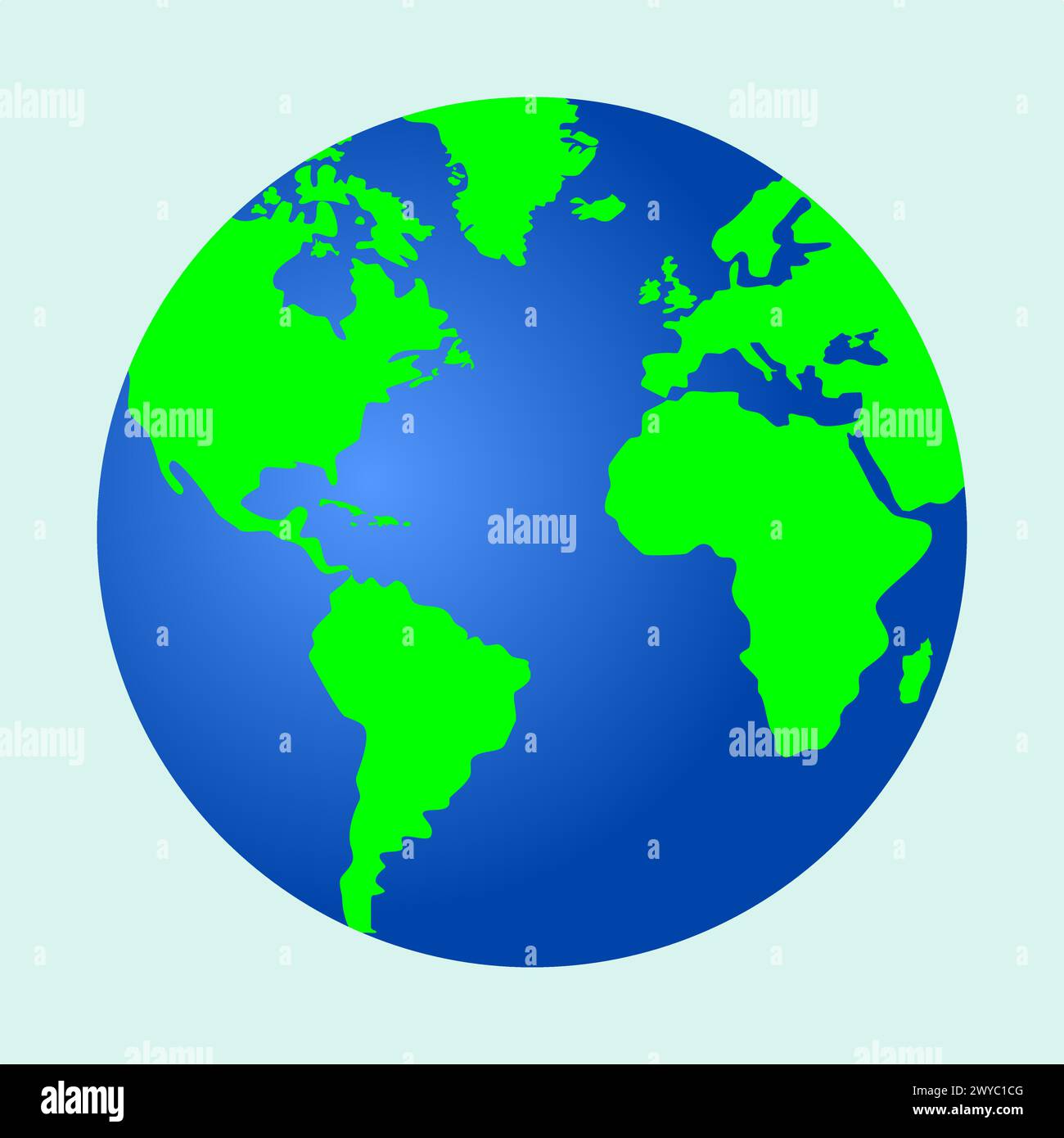 Illustrazione vettoriale della mappa del globo. mappa globo, globo terra, globo isolato Illustrazione Vettoriale