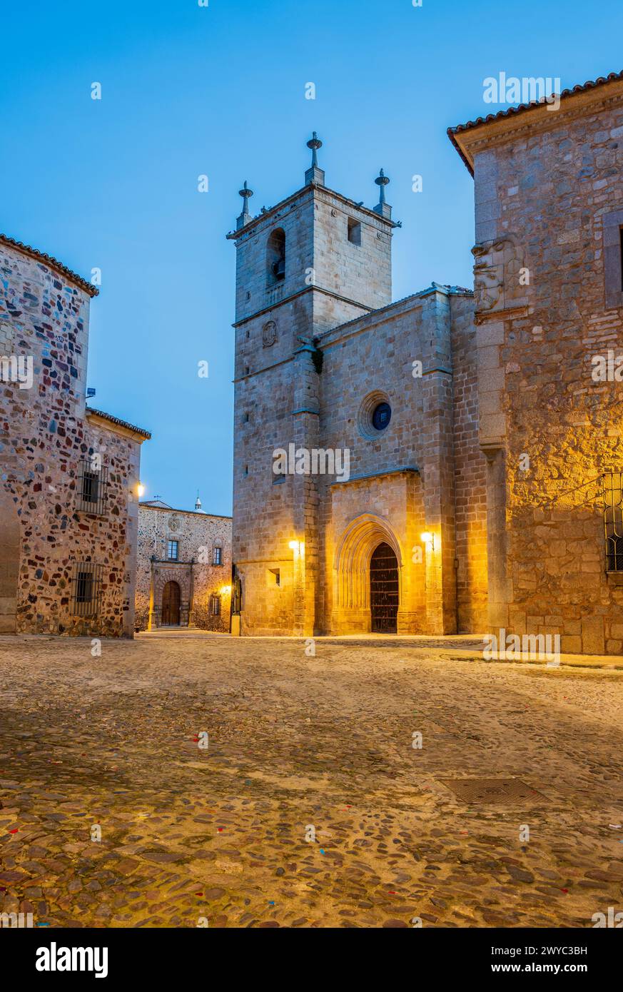 Cattedrale, Caceres, Estremadura, Spagna Foto Stock