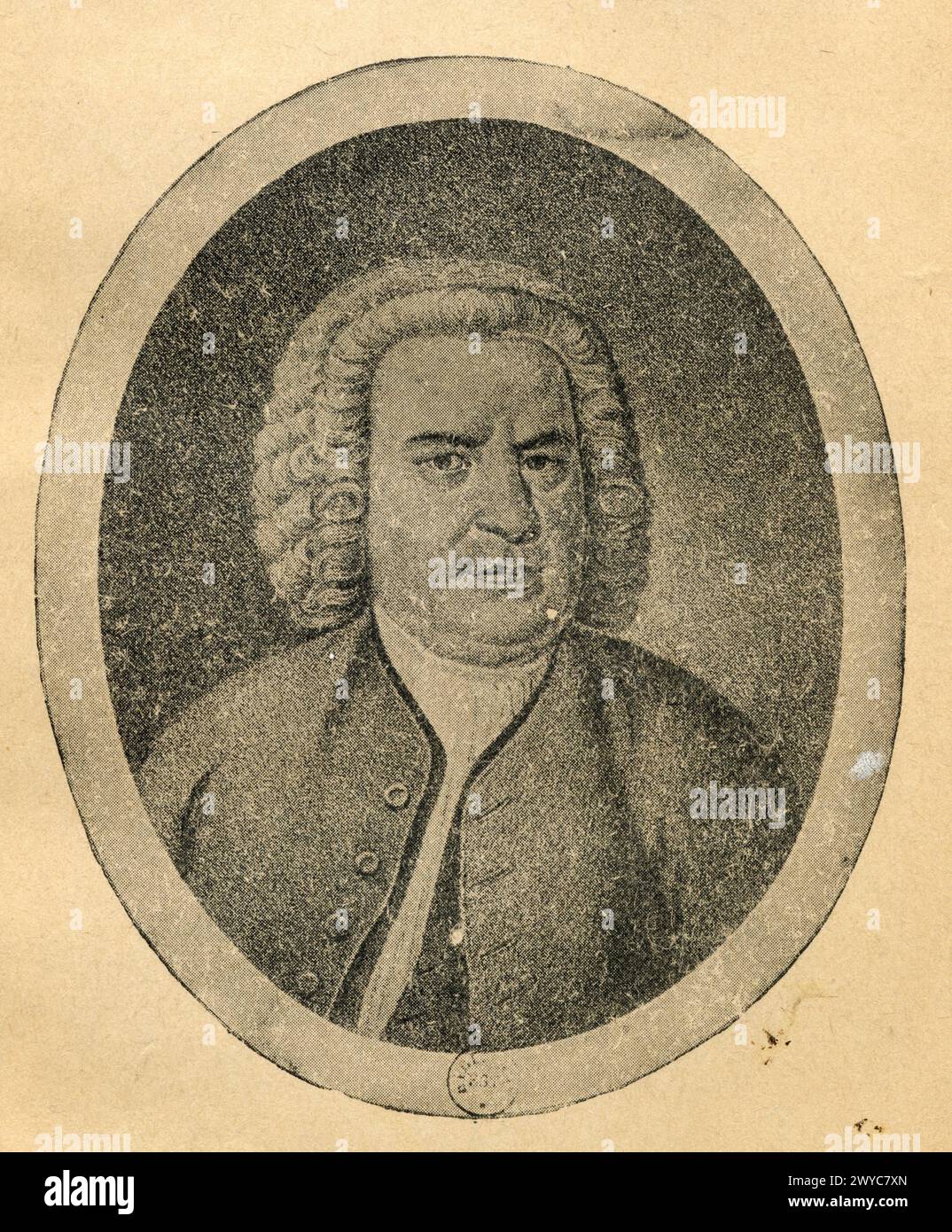 ean-Sébastien Bach est un compositeur et musicien allemand né le 21 mars 1685 à Eisenach dans le duché de Saxe-Eisenach et mort le 28 juillet 1750 à L Foto Stock