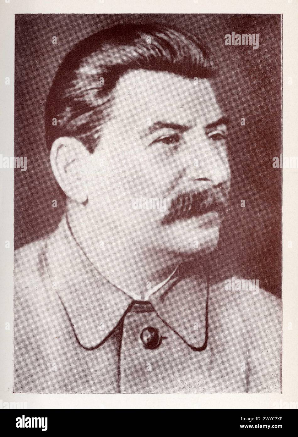 Joseph Staline, né le 18 décembre 1878 à Gori et mort le 5 Mars 1953 à Moscou, est un révolutionnaire bolchevik et homme d'État soviétique d'origine g Foto Stock