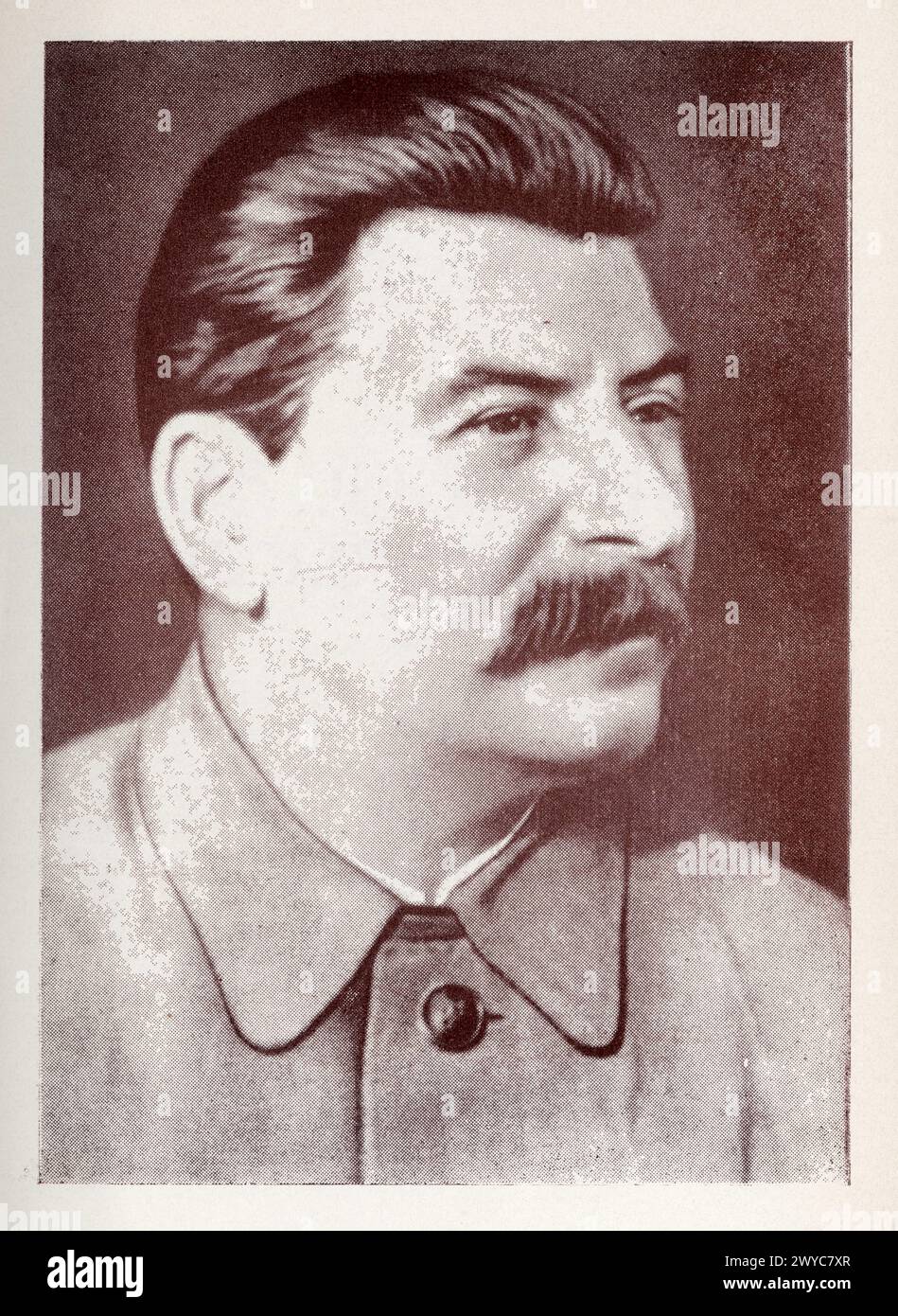 Joseph Staline, né le 18 décembre 1878 à Gori et mort le 5 Mars 1953 à Moscou, est un révolutionnaire bolchevik et homme d'État soviétique d'origine g Foto Stock