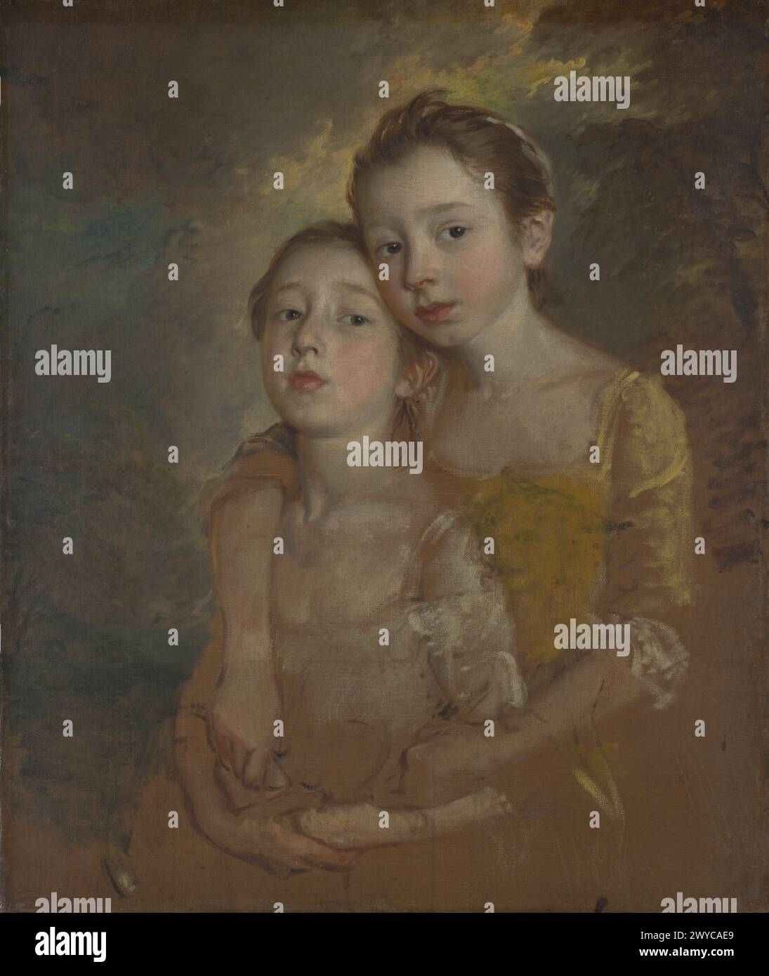 The Artist's Daughters (c. 1759) Thomas Gainsborough - Foto Stock