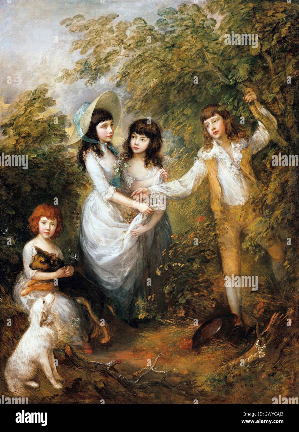 The Marsham Children, (1787), Gemäldegalerie Thomas Gainsborough Foto Stock